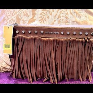 Mkors wristlet with/fringe